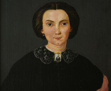 Joaquina Correia Guimarães (Sra. José Matias de Abreu). Óleo sobre tela. 88 x 74 cm