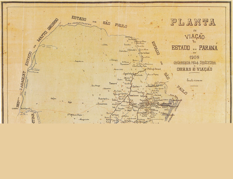 Mapa do Paraná de 1908