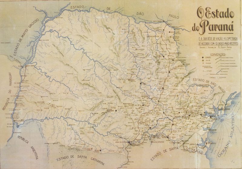 Mapa do Paraná de 1924
