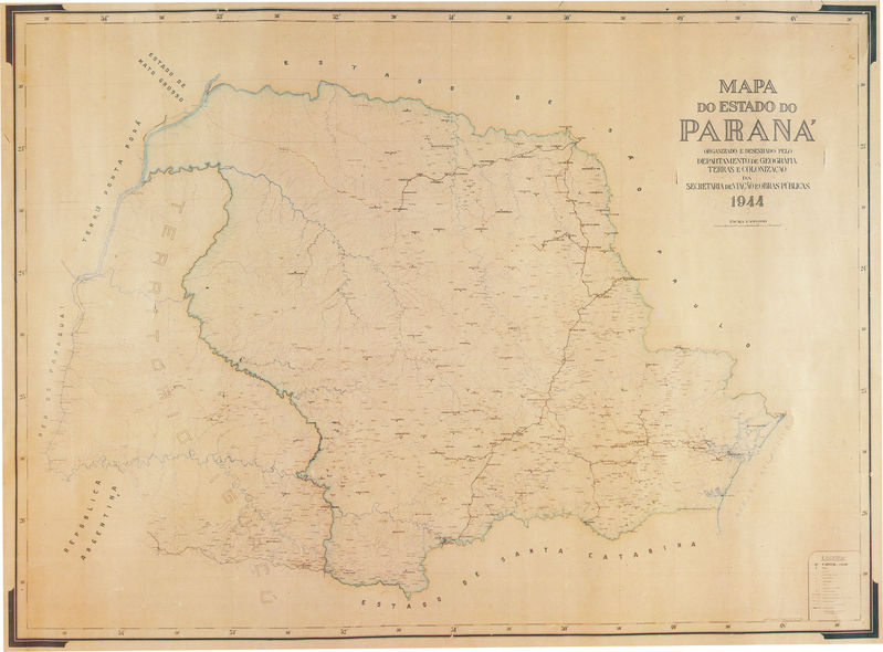 Mapa do Paraná de 1944