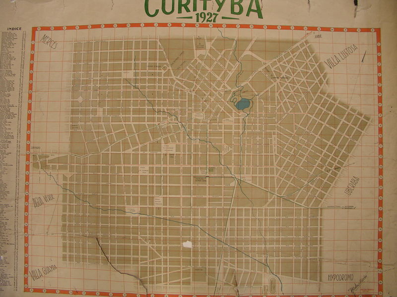 Mapa de Curitiba 1927