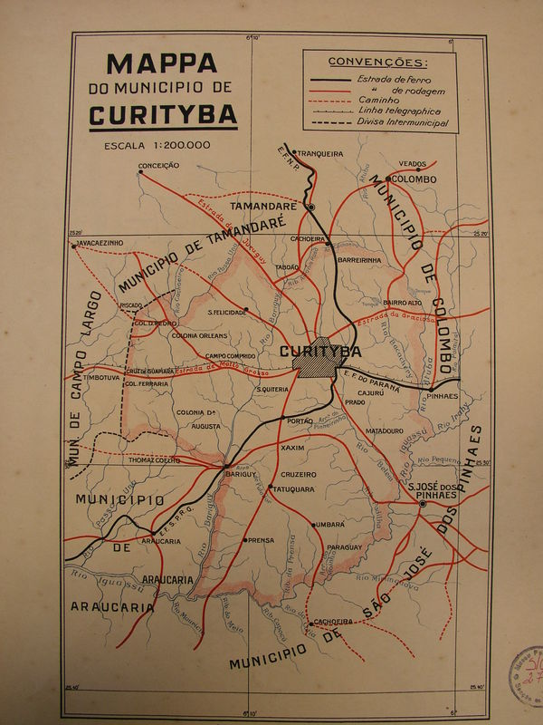 Mapa de Curitiba 1929