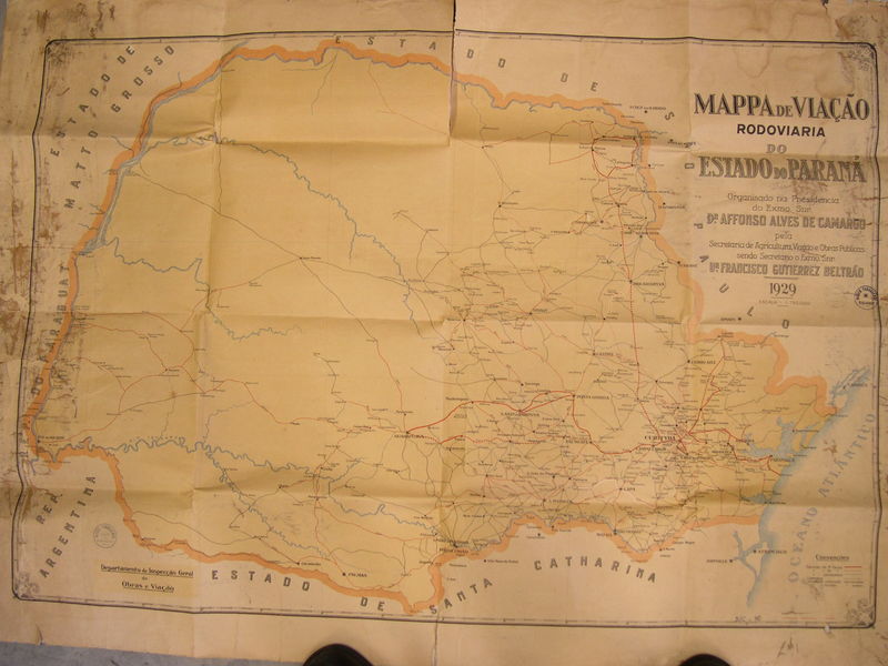 Mapa de Viação do Paraná 1929