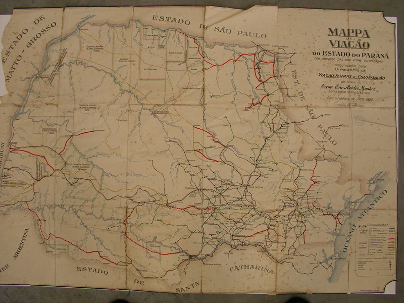 Mapa de Viação do Paraná 1925-1926