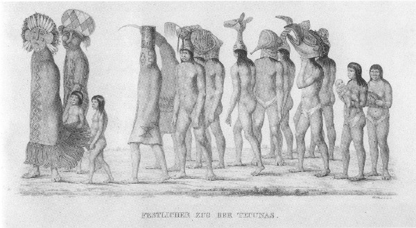 Préstito Festivo dos Tikuna - Spix e Martius. Viagem pelo Brasil - 1817-1820