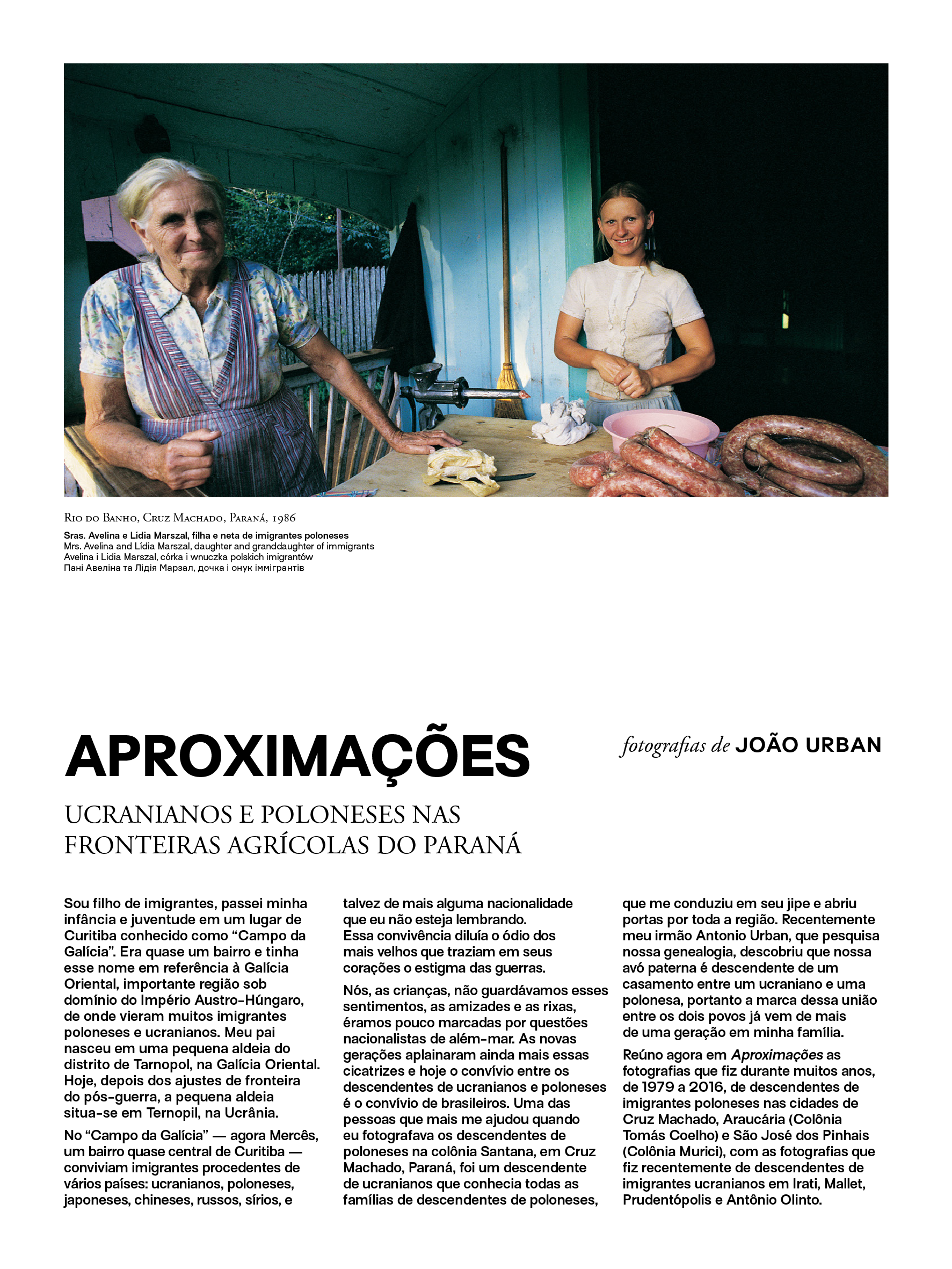 Capa do jornal da exposição "Aproximações"