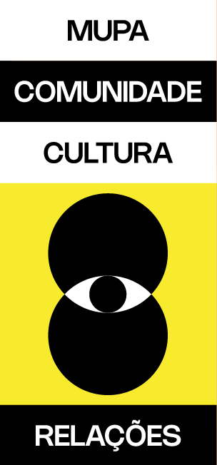 Capa do folder da ação MUPA, COMUNIDADE, CULTURA, RELAÇÕES