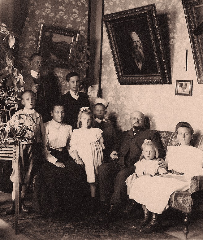Família Lange na casa do Ipiranga (1907)