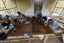 Equipe do Departamento de Arqueologia do Museu Paranaense vem desenvolvendo pesquisas arqueológicas no entorno do Palácio Belvedere. 