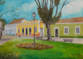 Pintura da cidade da Lapa feito pelo artista Di Magalhães 