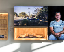 Vistas da exposição "Nosso estado: Vento e/em movimento"