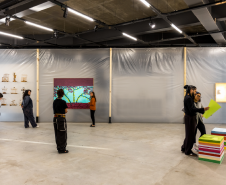 Vista da exposição Céu-Eclipse