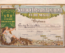 Diploma da SOB - Sociedade 13 de maio 