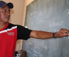 O pedagogo Florêncio Rekayg Fernandes, que vai ministrar o curso de Língua e Cultura Kaingang.