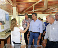O governador Beto Richa visitou o Parque Estadual Vila Rica do Espirito Santo, em Fenix.