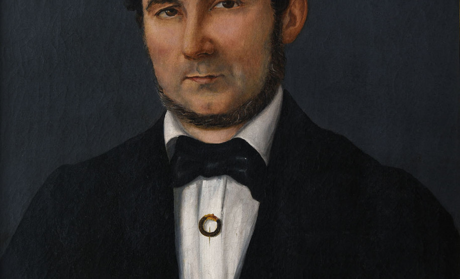 Cel. Joaquim Cândido Corrêa (pai de Iria Corrêa). Óleo sobre tela. 80 x 62 cm