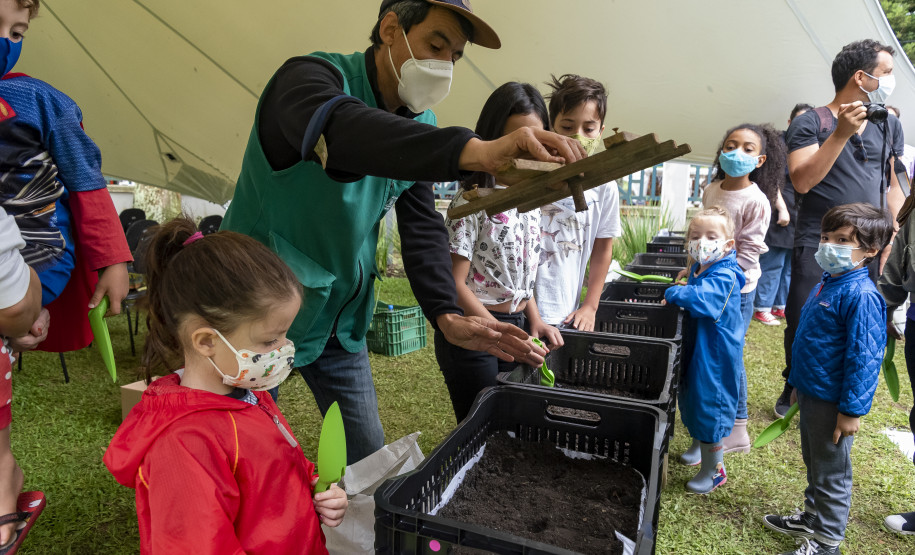 Oficina "Plantar o Amanhã: fazendo uma horta no museu" | Programa Público "Se enfiasse os pés na terra: relações entre humanos e plantas"