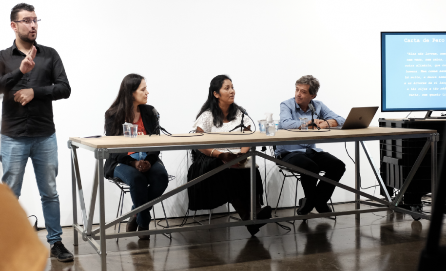 Roda de conversa "Plantas, paisagens e conservação da vida promovida pelos povos indígenas" com Eduardo Góes Neves, Sirlei G. Fernandes e Ariane Oliveira
