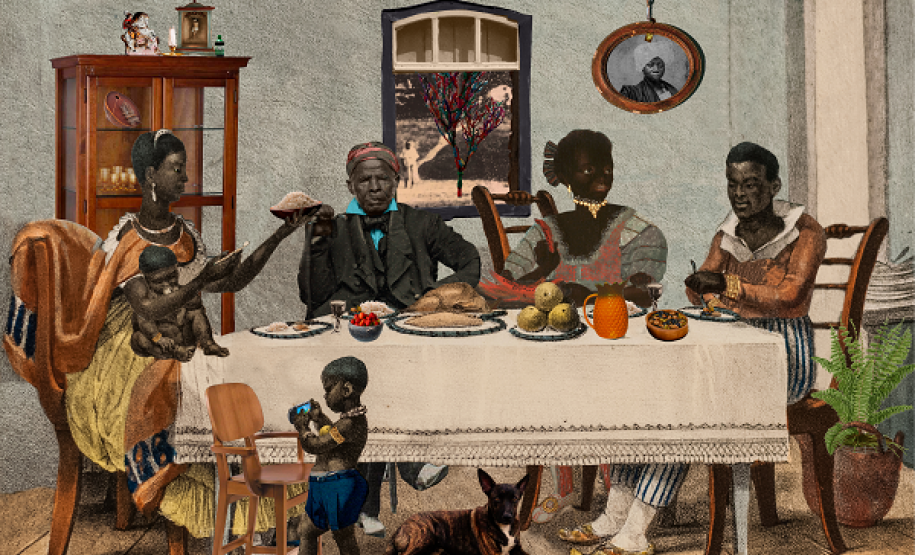 Obra Sentem para jantar, 2020. Artista Gê Viana