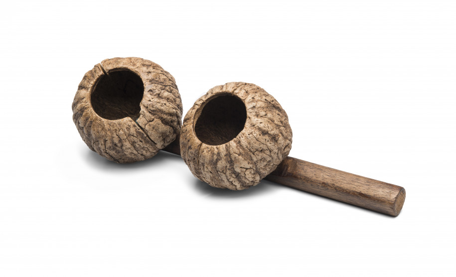 Agogô, 2019. Instrumento musical. Acervo Museu Paranaense