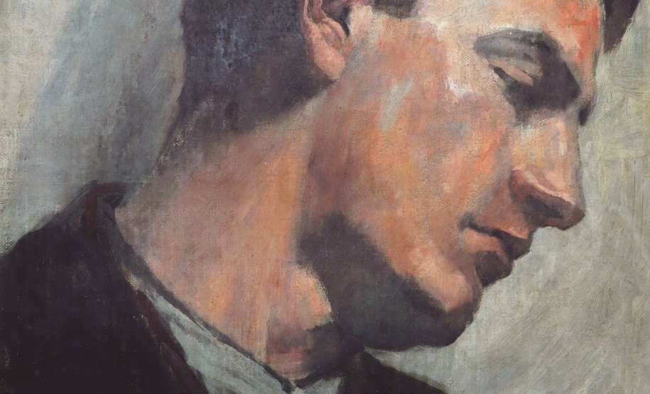 Exposição Arte e Ciência entrelaçadas: Frederico Lange de Morretes Pensativo, Frederico Lange de Morretes, 1914.