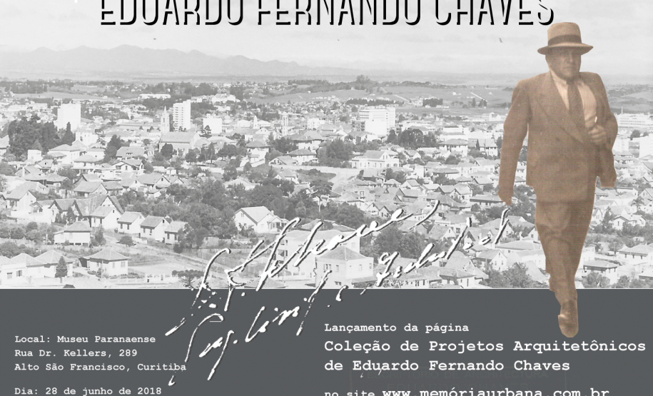 Museu Paranaense recebe lançamento do site Coleção de Projetos Arquitetônicos de Eduardo Fernando Chaves Museu Paranaense recebe lançamento do site Coleção de Projetos Arquitetônicos de Eduardo Fernando Chaves