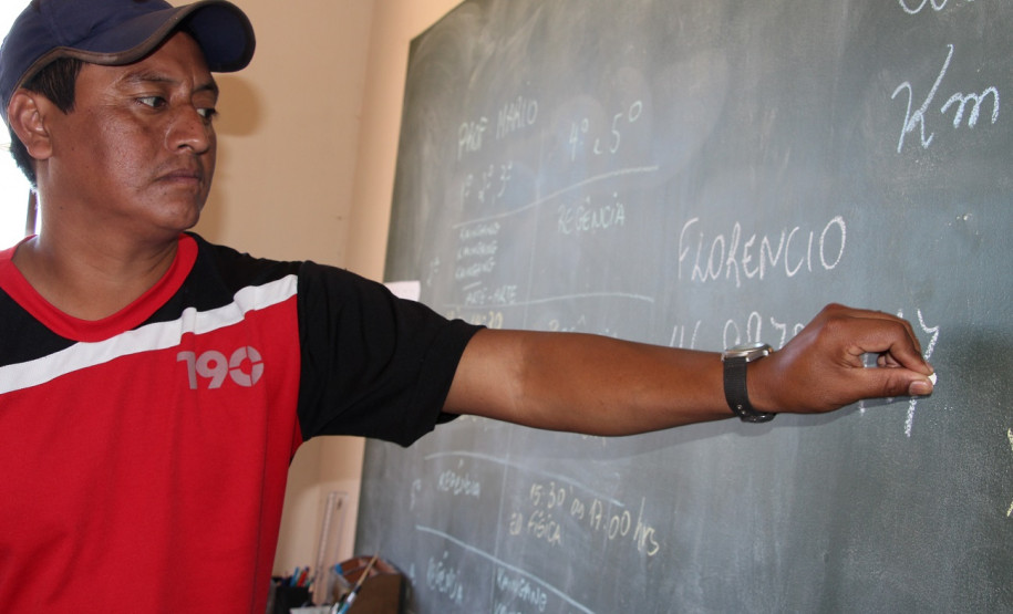 O pedagogo Florêncio Rekayg Fernandes, que vai ministrar o curso de Língua e Cultura Kaingang.