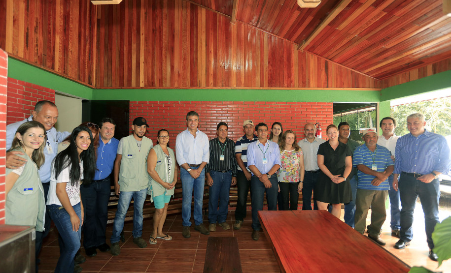 O governador Beto Richa visitou o Parque Estadual Vila Rica do Espirito Santo, em Fenix.