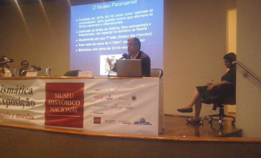 Museu Paranaense participa de seminário de numismática no Rio de Janeiro Museu Paranaense participa de seminário de numismática no Rio de Janeiro